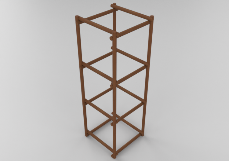 Librerías y Contenedores 3D - Estantería componible -...