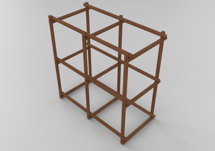 3D Bücherregal und Behälter - Modulares Regalsystem -...