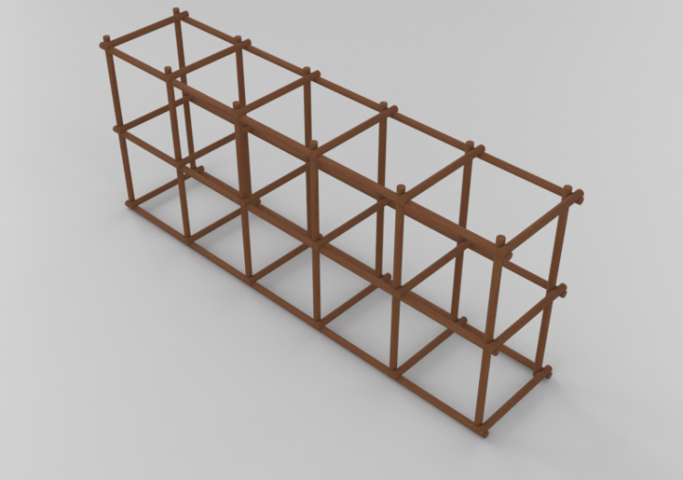 3D Book shelf - Modular Cabinet - Sierra - 26778V - ACCA...