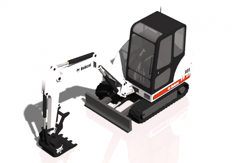 3D Baumaschinen - Mini escavatore - ACCA software