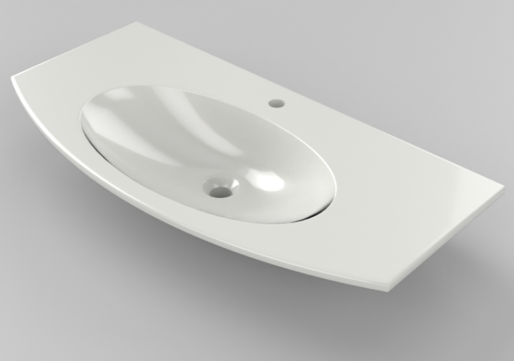 3D Sinks - Washbasin 100x48 cm - Globo - 4all - md100 -...