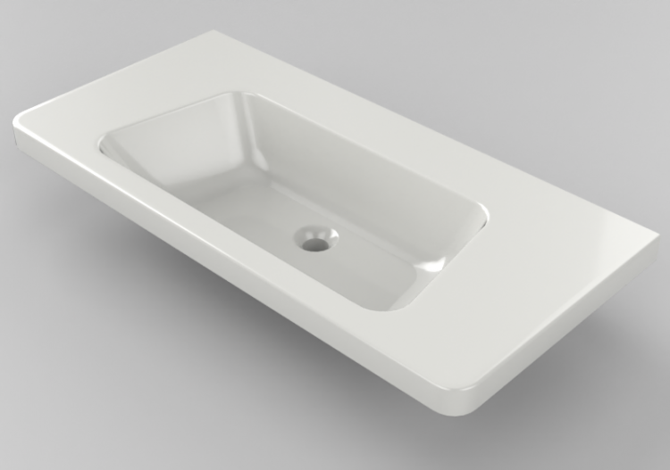 3D Waschbecken - Waschbecken 100x48 cm - Globo - Daily -...