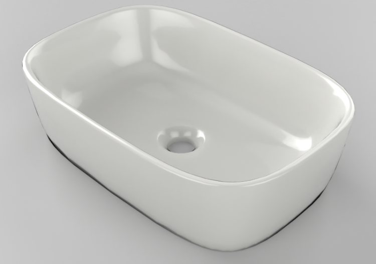 3D Waschbecken - Waschbecken 55x37 cm - Globo - Genesis -...