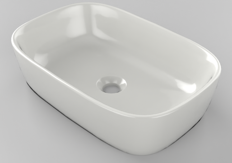 3D Waschbecken - Waschbecken 60x40 cm - Globo - Genesis -...