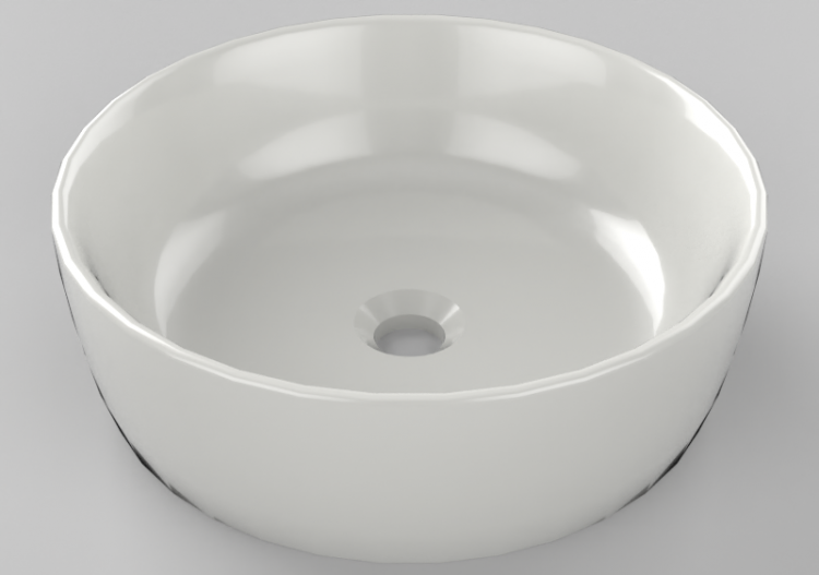 3D Sinks - Washbasin Ø48x15 cm - Globo - Genesis - ge048.bi...