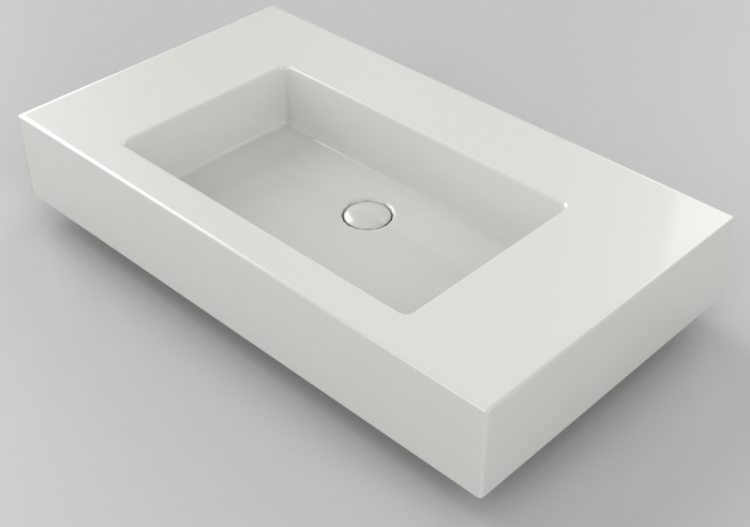 3D Waschbecken - Waschbecken 91x51 cm - Globo - Incantho -...