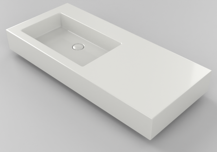 3D Sinks - Washbasin 116x51 cm - Globo - Incantho - in116s...