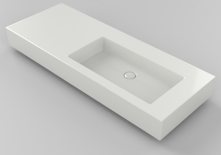3D Sinks - Washbasin 136x51 cm - Globo - Incantho - in136d...