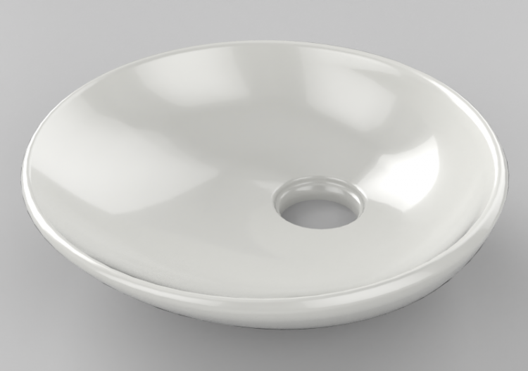 Lavabos 3D - Lavabo Ø50x14 cm - Globo - Lavabos...
