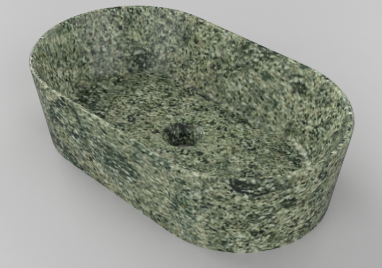 Lavabi 3D - Lavabo 60x35 cm - Globo - Le pietre - fo061.pg...