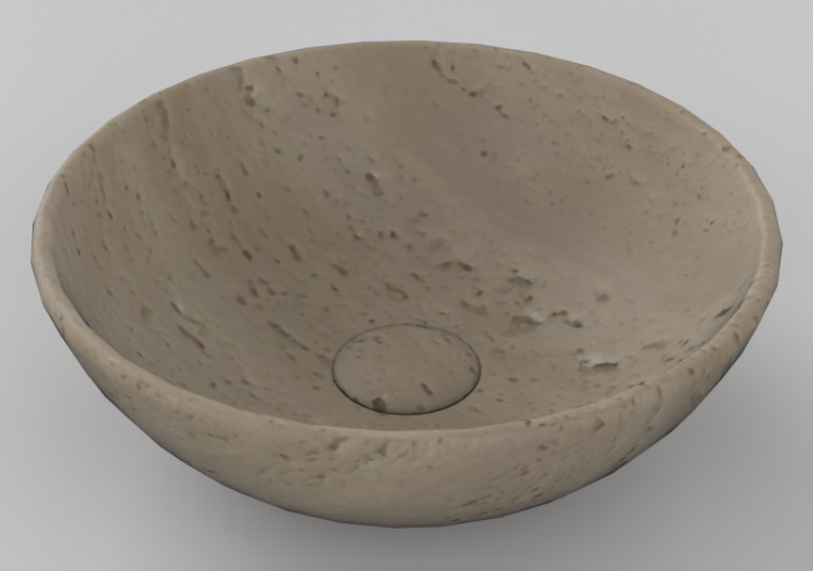 Lavabos 3D - Lavabo Ø40x14 cm - Globo - Le pietre -...