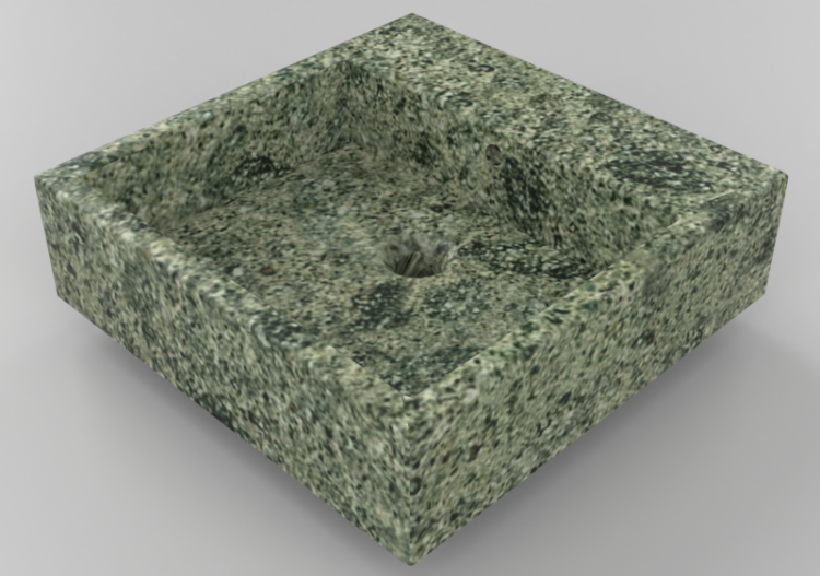 Lavabos 3D - Lavabo 50x50 cm - Globo - Le pietre - scq50.pg...