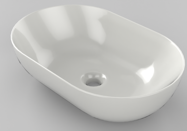 3D Waschbecken - Waschbecken 54x36 cm - Globo - T-edge -...