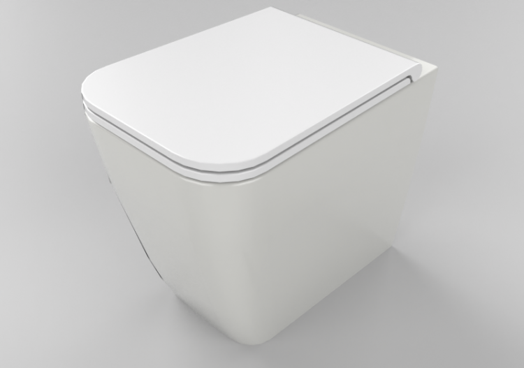 3D Vases - Floor mounted Toilet vase - Globo - Stone -...