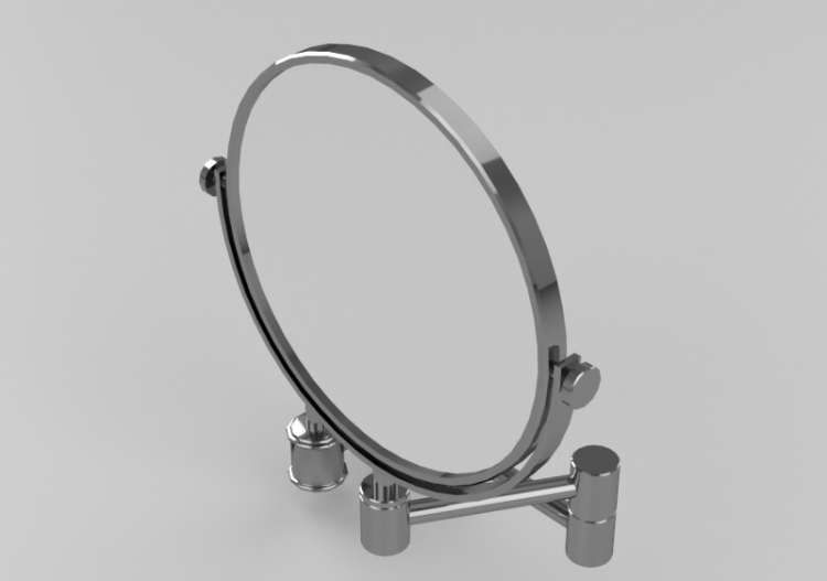 Accessoires 3D - Miroir à paroi avec bras pivotant - ACCA...