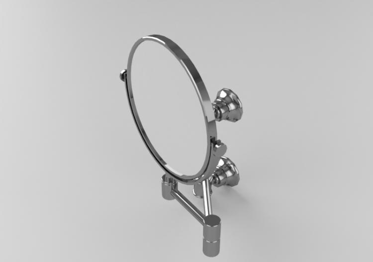 Accessoires 3D - Miroir à paroi avec bras pivotant - ACCA...