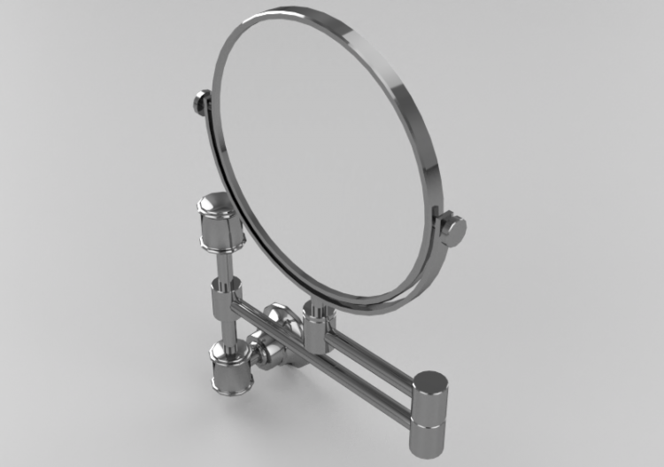 Accessoires 3D - Miroir à paroi avec bras pivotant - ACCA...