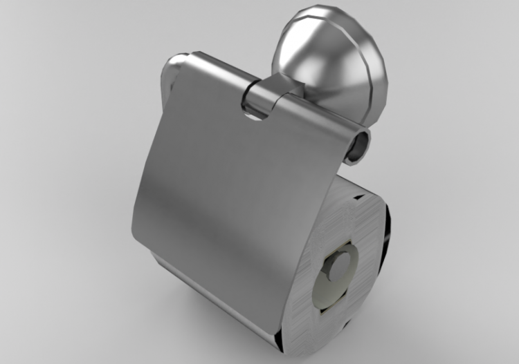 Accessori 3D - Porta rotolo carta igienica - Lisa - ACCA...