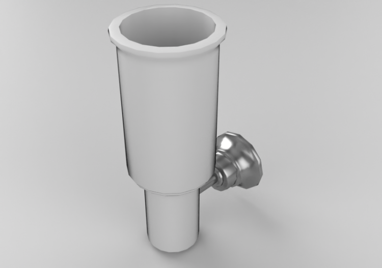 Accesorios 3D - Porta cepillos de pared - Lisa - ACCA...