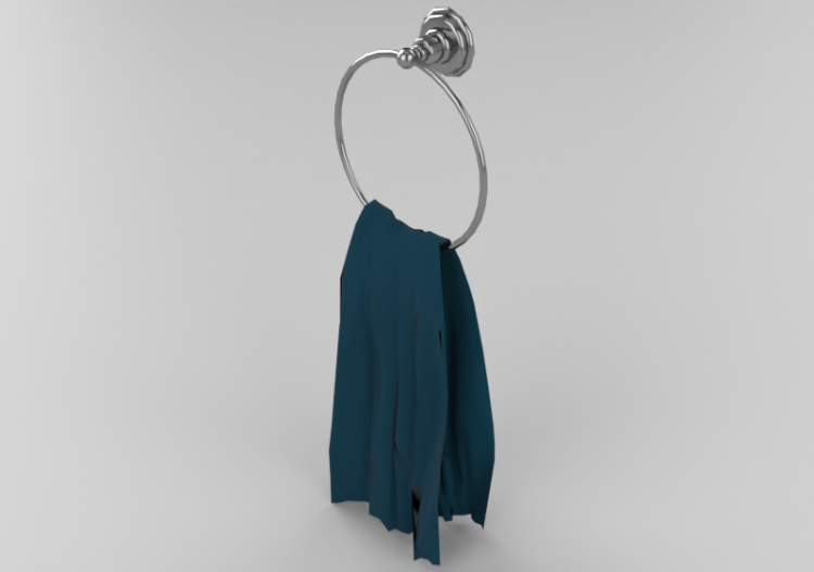 Acessórios 3D - Toalheiro para parede - Luisa - ACCA...
