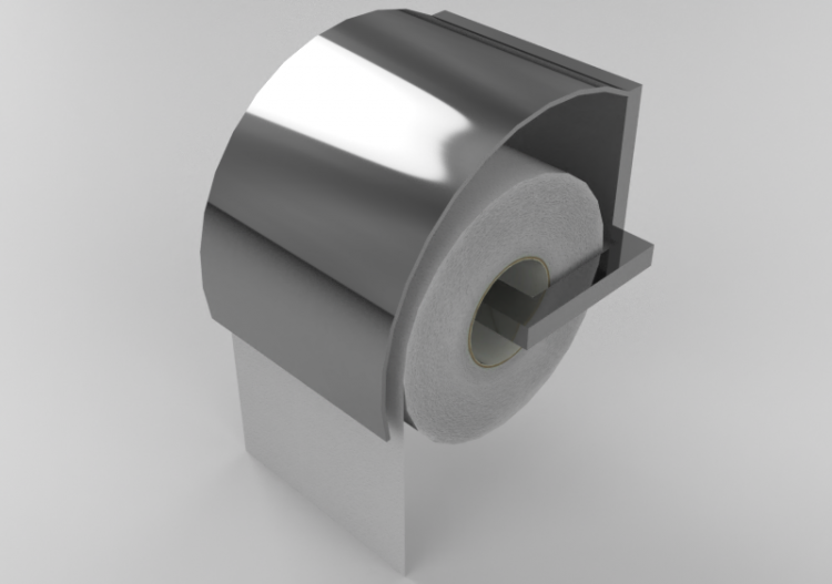 Accessori 3D - Porta rotolo carta igienica - Linda - ACCA...
