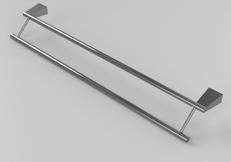 3D Accessories - Wall mounted double towel rail - Linda -...