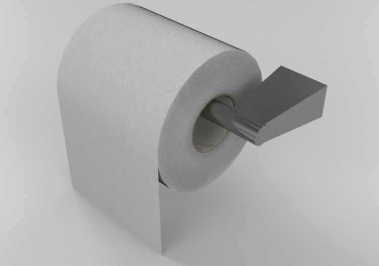 Accessoires 3D - Porte-rouleau de papier – Linda - ACCA...