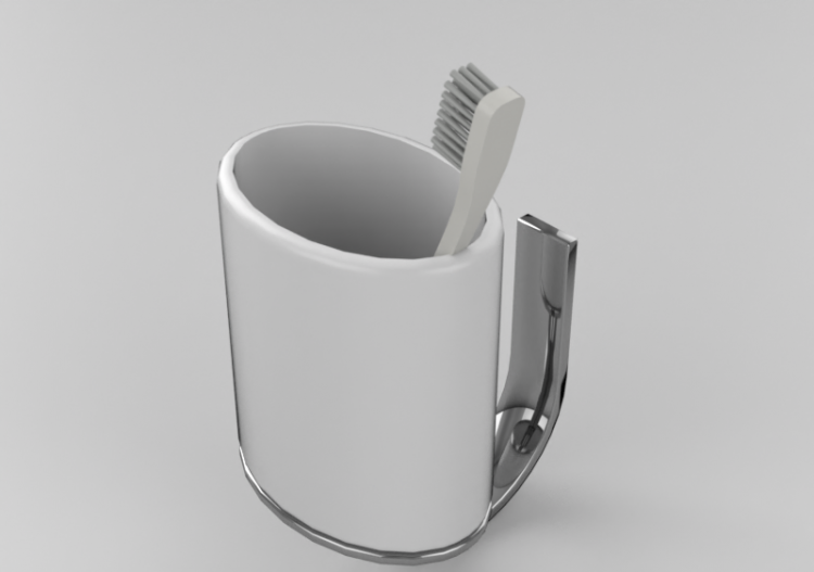 Acessórios 3D - Porta escovas de dentes - Riva - ACCA...
