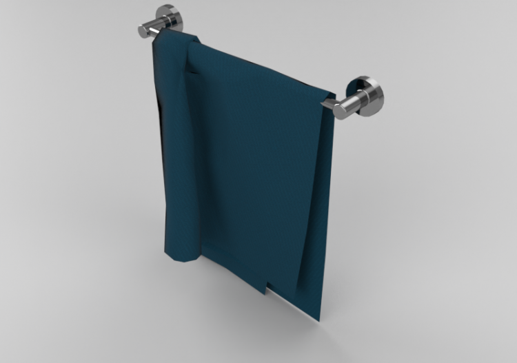Accessoires 3D - Porte-serviettes à paroi - ACCA software