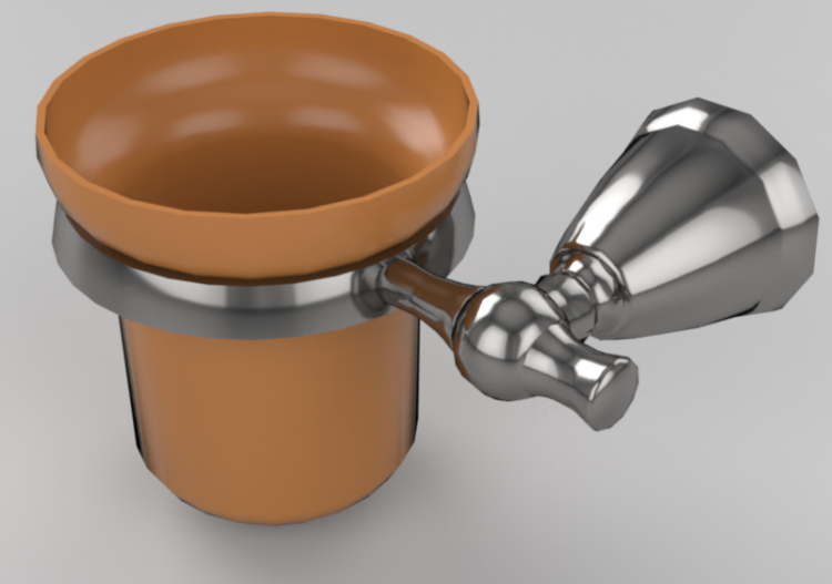 Accesorios 3D - Porta vaso de pared - Ida - ACCA software