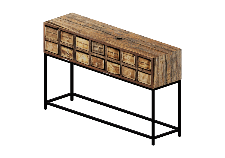 Tavoli 3D - Tavolo console in legno - Kare - Bastidon -... Tavoli 3D - Tavolo console in legno - Kare - Bastidon -...