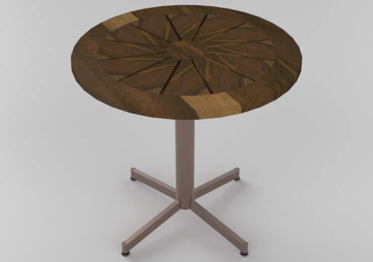 3D Tisch - Tisch rund Größe Ø80x76 cm - Sierra - 22846C -...