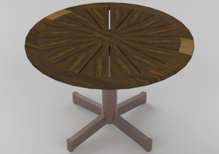 3D Tables - Circular table - Ø110x76 cm - Sierra - 22847C -...