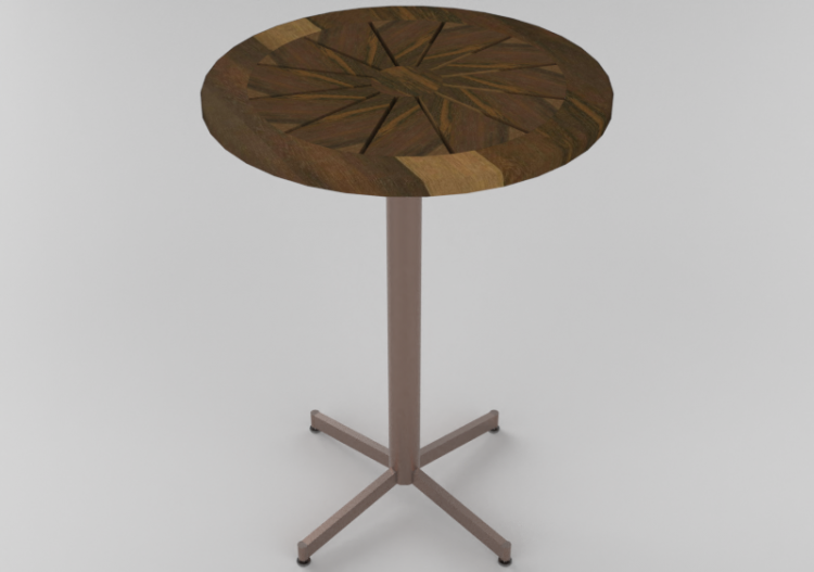 3D Tables - Circular table - Ø80x108 cm - Sierra - 26928 -...