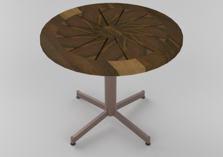 3D Tables - Circular table - Ø80x65 cm - Sierra - 22824C -...