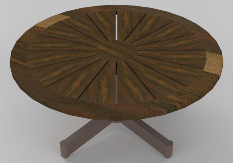 3D Tables - Circular table - Ø110x50 cm - Sierra - 22831C -...