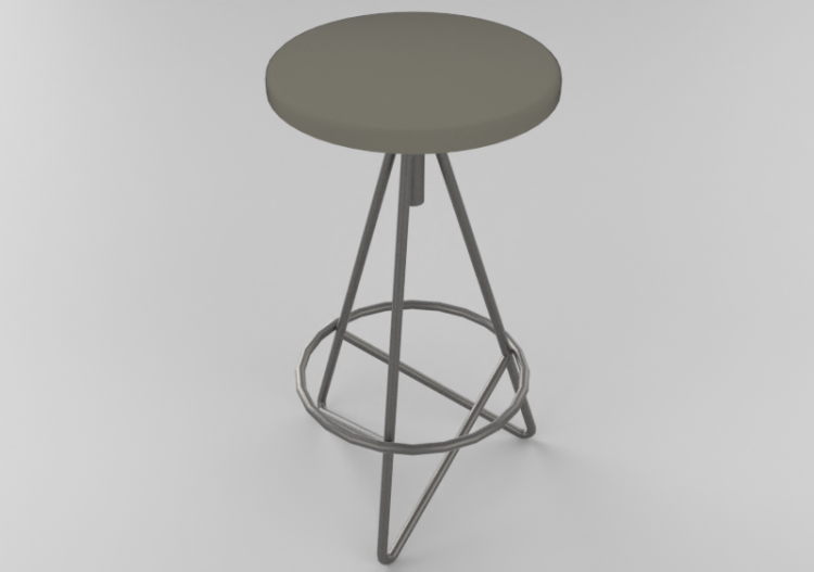 Sedie 3D - Sgabello in acciaio - Sierra - 26936 - ACCA...