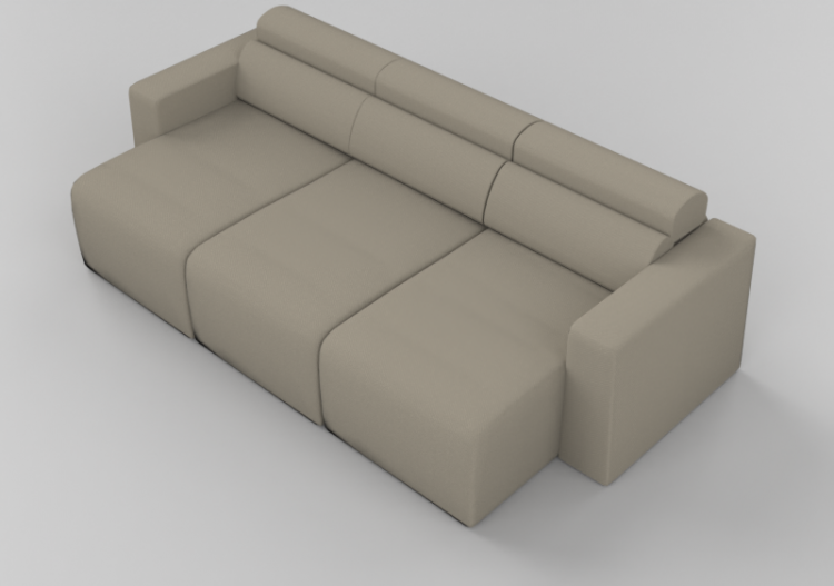 Sofás 3D - Sofá-cama três lugares - Sierra - 29012/L - ACCA...