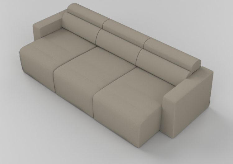 Sofás 3D - Sofá-cama três lugares - Sierra - 29013/L - ACCA...