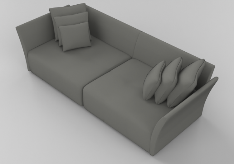 Poltronas y Sofás 3D - Sofá dos plazas - Sierra - 25984/2 -...