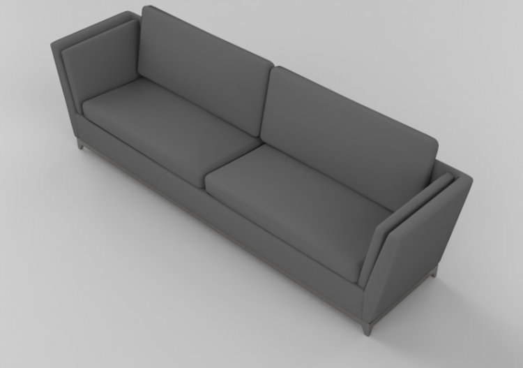 3D Sessel und Sofas - Sofa vier-Sitzer Größe - Sierra -...