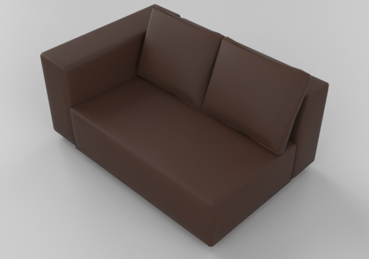 3D Sessel und Sofas - Sofa zwei-Sitzer - Sierra - 29004/2E...