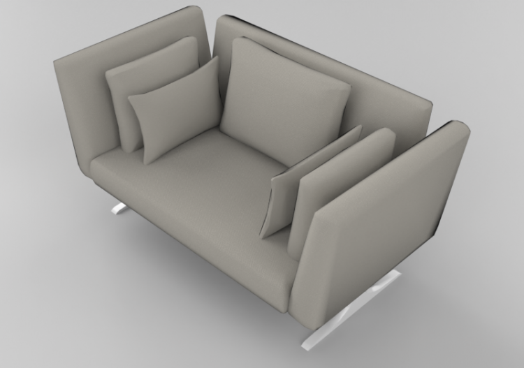 Poltronas y Sofás 3D - Sofá de dos plazas - Sierra -...
