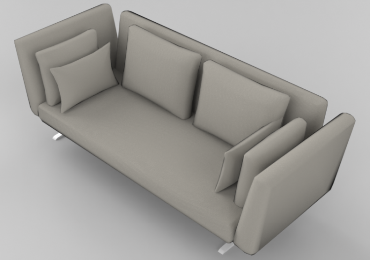 Poltronas y Sofás 3D - Sofá tres plazas - Sierra - 29007/3...