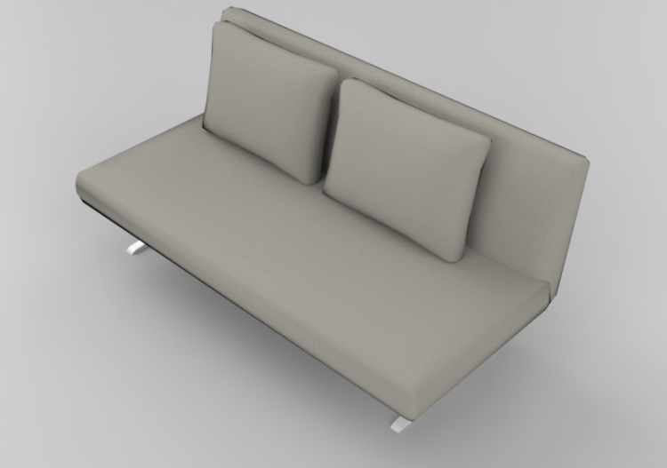 3D Sessel und Sofas - Sofa drei-Sitzer - Sierra - 29007/3SB...