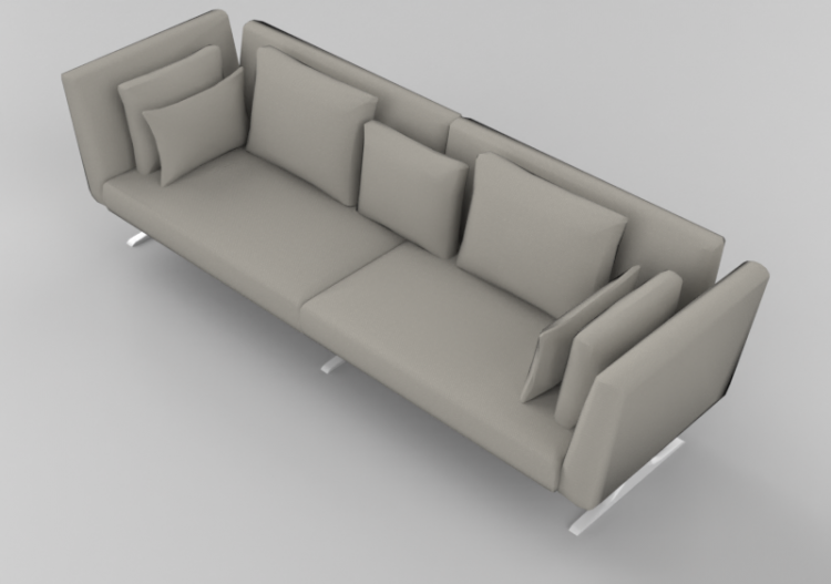 Poltronas y Sofás 3D - Sofá cuatro plazas - Sierra -...