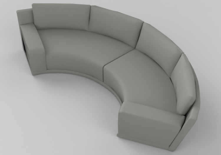 3D Sessel und Sofas - Sofa vier-Sitzer - Sierra - 1690 -...