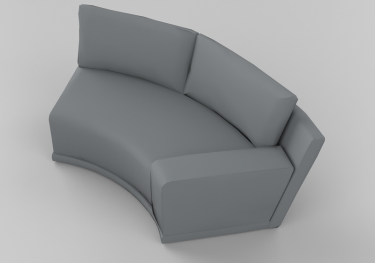 3D Sofa - Two seater sofa - Sierra - 1690D - ACCA software