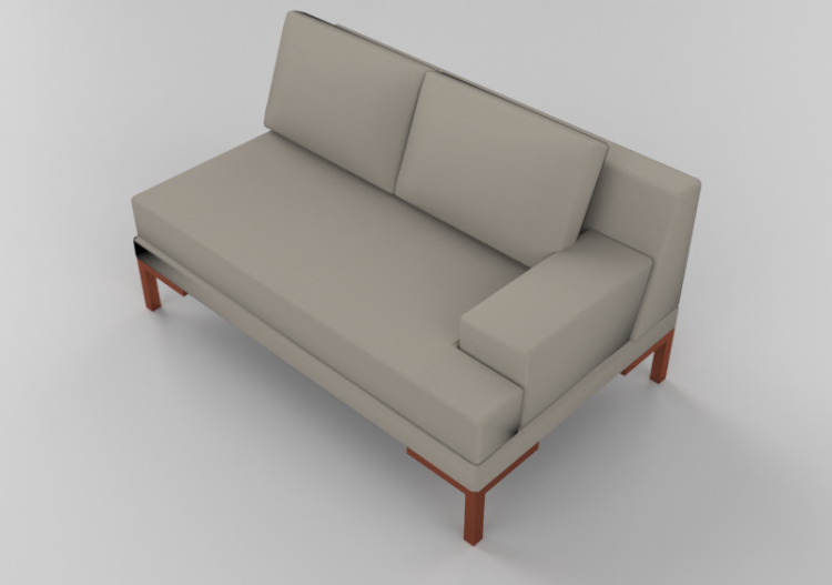 3D Sofa - Two seater sofa - Sierra - 26844D - ACCA software