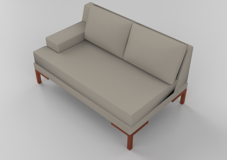 3D Sofa - Two seater sofa - Sierra - 26844E - ACCA software